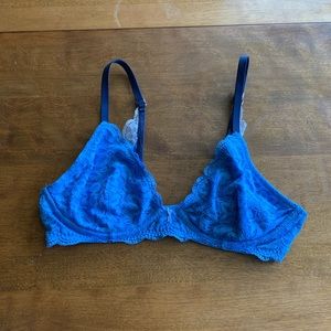 36C Blue underwire Bralette/Bra from Aerie